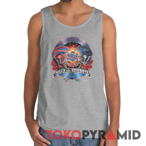 Dallas Cowboys Buffalo Bills 1993 Super Bowl XXVII Rose Bowl Pasadena Tank Top Dallas Cowboys Buffalo Bills 1993 Super Bowl XXVII Rose Bowl Pasadena Tank Top