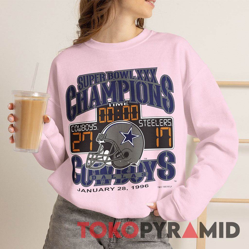 Dallas Cowboys Pittsburgh Steelers 1996 Super Bowl XXX Sweatshirt Dallas Cowboys Pittsburgh Steelers 1996 Super Bowl XXX Sweatshirt