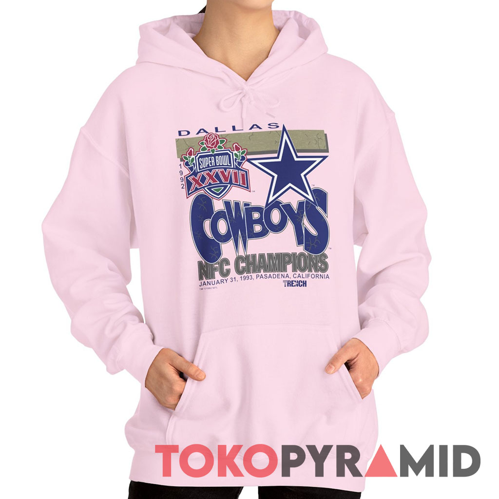 Dallas Cowboys Super Bowl XXVII 1993 Pasadena Rose Bowl Hoodie Dallas Cowboys Super Bowl XXVII 1993 Pasadena Rose Bowl Hoodie