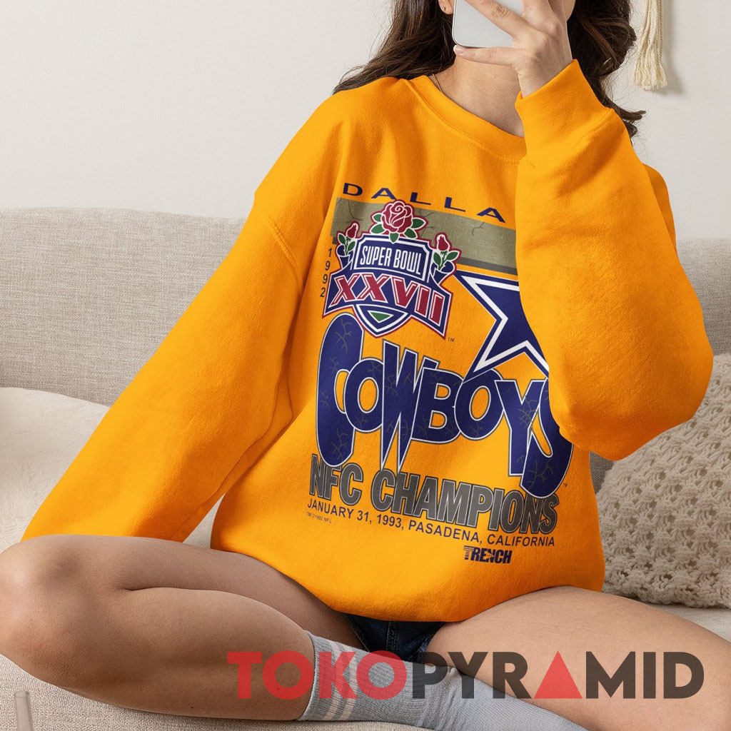 Dallas Cowboys Super Bowl XXVII 1993 Pasadena Rose Bowl Sweatshirt Dallas Cowboys Super Bowl XXVII 1993 Pasadena Rose Bowl Sweatshirt