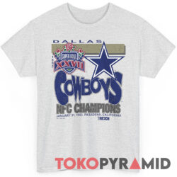 Dallas Cowboys Super Bowl XXVII 1993 Pasadena Rose Bowl T Shirt