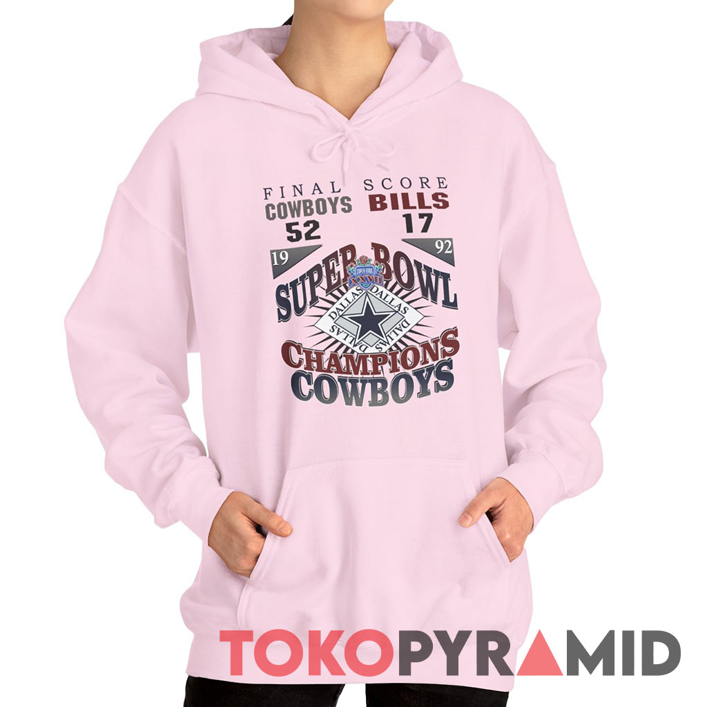 Dallas Cowboys Vs Buffalo Bills Super Bowl XXVII 1992 Hoodie Dallas Cowboys Vs Buffalo Bills Super Bowl XXVII 1992 Hoodie
