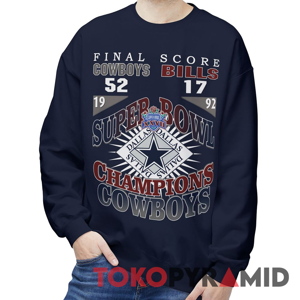 Dallas Cowboys Vs Buffalo Bills Super Bowl XXVII 1992 Sweatshirt Dallas Cowboys Vs Buffalo Bills Super Bowl XXVII 1992 Sweatshirt