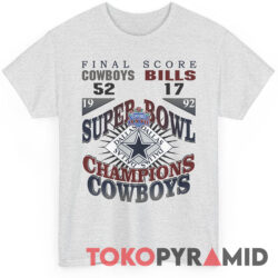 Dallas Cowboys Vs Buffalo Bills Super Bowl XXVII 1992 T Shirt