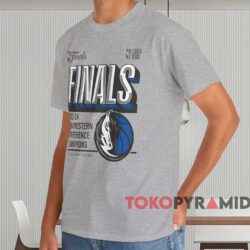 Dallas Mavericks 2024 Western Conference Champions Locker Room Shirt Grey T shirt