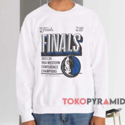 Dallas Mavericks 2024 Western Conference Champions Locker Room Shirt White Sweatshirt
