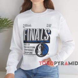 Dallas Mavericks 2024 Western Conference Champions Locker Room Shirt White Sweatshirt