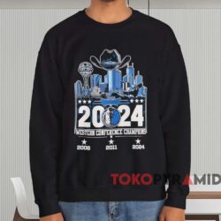 Dallas Mavericks Skyline Western Conference Champions 2024 Shirt Black Sweatshirt