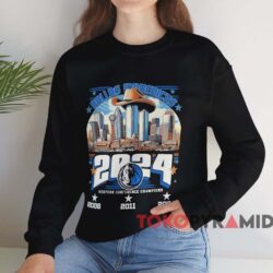 Dallas Mavericks Western Conference Champions 3 Times 2006 2011 2024 Shirt Black Sweatshirt