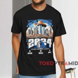 Dallas Mavericks Western Conference Champions 3 Times 2006 2011 2024 Shirt Black T shirt