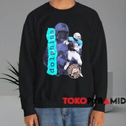 Dan Marino Miami Dolphins Nfl Shirt Black Sweatshirt