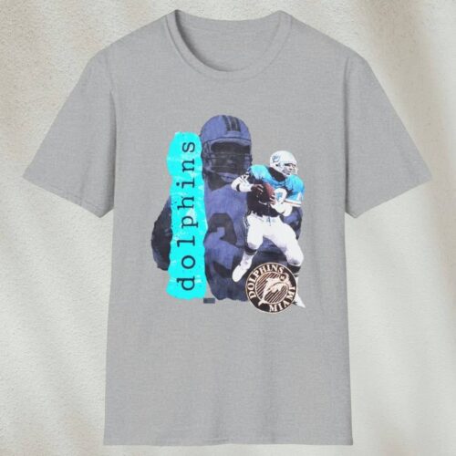 Dan Marino Miami Dolphins Nfl Shirt Grey T shirt