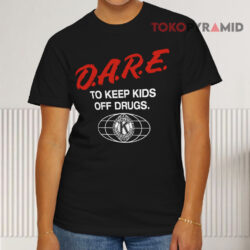Dare To Keep Kids Off Drugs Kiwanis International Black T shirt