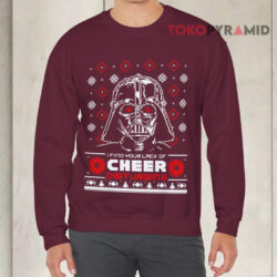 Darth Vader I Find Your Lack Of Cheer Disturbing Ugly Christmas Sweatshirt 3 Darth Vader I Find Your Lack Of Cheer Disturbing Ugly Christmas Red Sweatshirt