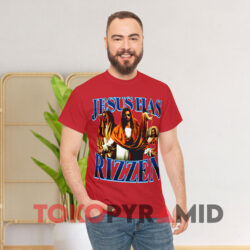 Degenerated Jesus Has Rizzen Shirt 2 Degenerated Jesus Has Rizzen Red T shirt