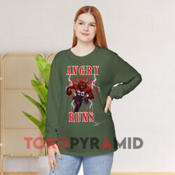 Demon Angry Runs Shirt 2023 Good Morning Football 4 Demon Angry Runs Shirt 2023 Good Morning Football Hemp Long sleeved