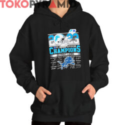 Detroit Lions 2023 NFC North Champions Signature Shirt 4 Detroit Lions 2023 NFC North Champions Signature Shirt