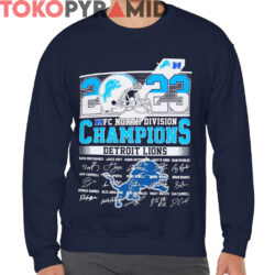 Detroit Lions 2023 NFC North Champions Signature Shirt