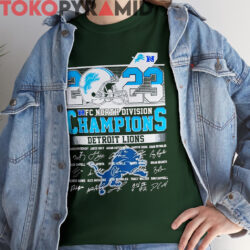 Detroit Lions 2023 NFC North Champions Signature Shirt 3 Detroit Lions 2023 NFC North Champions Signature Shirt