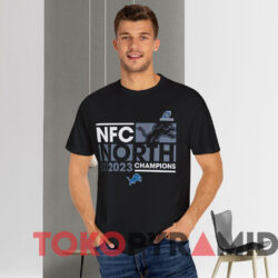Detroit Lions 2023 Nfc North Division Champions Conquer T shirt Black T shirt