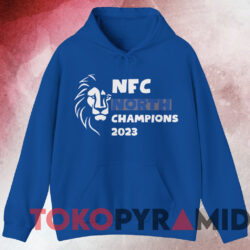 Detroit Lions 2023 NFC North Division Champions T-Shirt 3 Detroit Lions 2023 Nfc North Division Champions T shirt Blue Hoodie