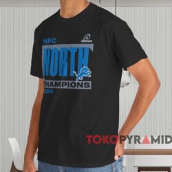 Detroit Lions 2024 Nfc North Division Champions Conquer Shirt Black T shirt