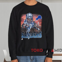 Detroit Lions Barry Sanders Caricature T-shirt 4 Detroit Lions Barry Sanders Caricature T shirt Black Sweatshirt