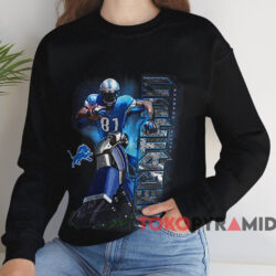 Detroit Lions Calvin Johnson Megatron Receiver T-shirt 4 Detroit Lions Calvin Johnson Megatron Receiver T shirt Black Sweatshirt