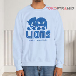 Detroit Lions Sonic And Knuckles Shirt 2 Detroit Lions Sonic And Knuckles Sweatshirt
