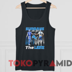 Sundays Are For Lions David Montgomery And Jared Goff Signatures T-shirt 4 Detroit Lions Sundays Are For Lions David Montgomery And Jared Goff Signatures T shirt Black TankTop