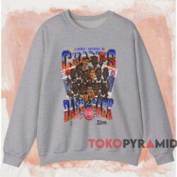 Detroit Pistons 1990 World Champs Back 2 Back Shirt Grey Sweatshirt