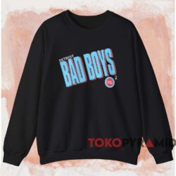 Detroit Pistons Bad Boys Shirt Black Sweatshirt