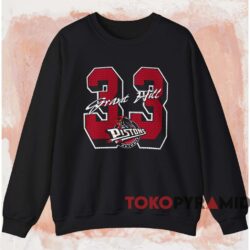 Detroit Pistons Grant Hill 33 T-shirt 3 Detroit Pistons Grant Hill 33 T shirt Black Sweatshirt