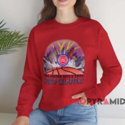 Detroit Pistons The Motor City's 1990 World Champions Shirt Red Sweatshirt