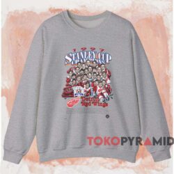 Detroit Red Wings 1997 Stanley Cup Champions Caricature Shirt Grey Sweatshirt