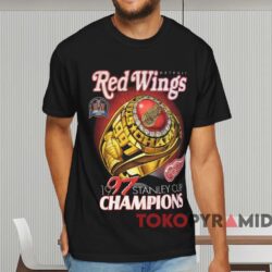 Detroit Red Wings 1997 Stanley Cup Champions Shirt Black T shirt