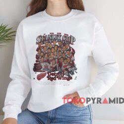 Detroit Red Wings 1998 Stanley Cup Champions Caricature Shirt White Sweatshirt