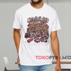 Detroit Red Wings 1998 Stanley Cup Champions Caricature Shirt White T shirt