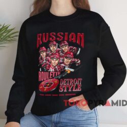 Detroit Red Wings Russian Roulette Shirt 4 Detroit Red Wings Russian Roulette Shirt Black Sweatshirt