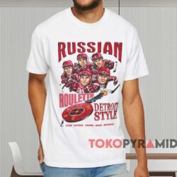 Detroit Red Wings Russian Roulette Shirt White T shirt