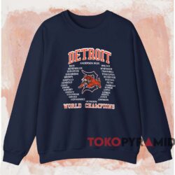 Detroit Tigers 1984 World Champions Shirt Navy Sweatshirt