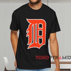 Detroit Tigers Big Logo Shirt Black T shirt