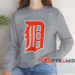 Detroit Tigers Big Logo Shirt Grey Sweatshirt