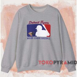 Detroit Tigers Major League Baseball Shirt Grey Sweatshirt