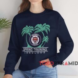Detroit Tigers Spring Training Lake Land Shirt Navy Sweatshirt