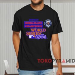 Detroit Tigers World Series 1984 T shirt Black T shirt