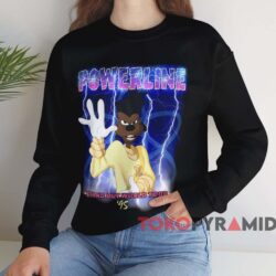 Disney A Goofy Movie Powerline '95 World Tour T-Shirt 3 Disney A Goofy Movie Powerline '95 World Tour T shirt Black Sweatshirt