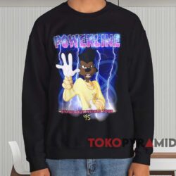 Disney A Goofy Movie Powerline '95 World Tour T-Shirt 4 Disney A Goofy Movie Powerline '95 World Tour T shirt Black Sweatshirt