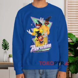 Disney A Goofy Movie Powerline T-shirt 4 Disney A Goofy Movie Powerline T shirt Blue Sweatshirt