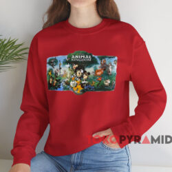 Disney Animal Kingdom T shirt Red Sweatshirt